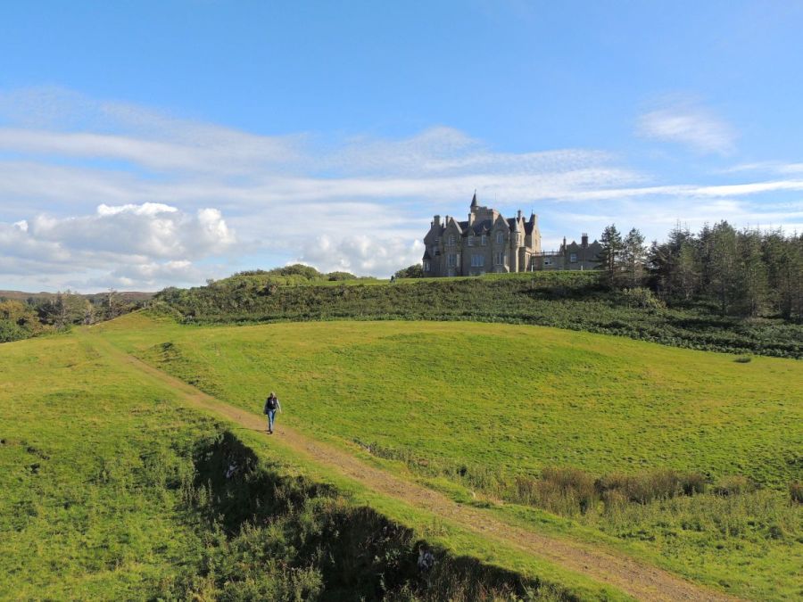 Glengorm Castle mit Fisch