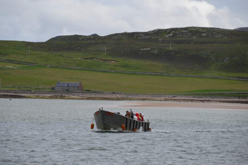 Boat to east Keoldale Pier